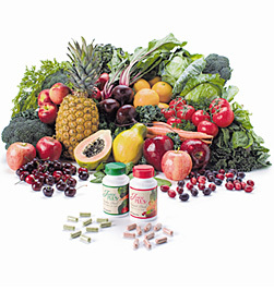 Juice Plus fills the gap, with 17 different fruits, vegetables and grains in a
convenient capsule.