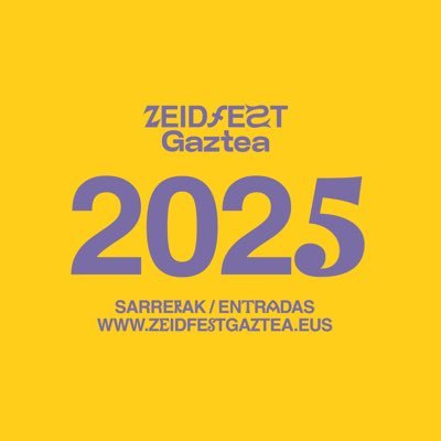 💛 IV ZEIDFEST GAZTEA 2025 💛 B4D4TOR. 👫👭👬 Denona eta denontzat 🗓️ 📍 @BEC_Bilbao 🎫