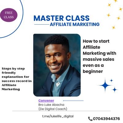 https://t.co/zN1j4emvPd 
graduate of Pure and Applied Chemistry @ AE Funai||Affiliate|digital marketer || Coach||Godliness, best definition of me