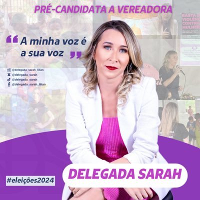 Pré-candidata a Vereadora em Araguaína/TO| Delegada da 3ªDEAM@| Professora de Direito ⚖️| Escritora✍️🏻 | Vice-presidente do Sindicato dos Delegados.