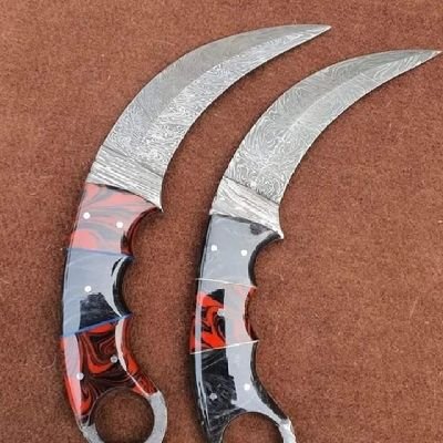 We deals in all kind of knifes
Hunting 
Bowbi 
Skinner 
Axe
Bush craft
Sleever 
Sword 
Etc.
Fully custom hand made knifes.
We accept PayPal & Western.