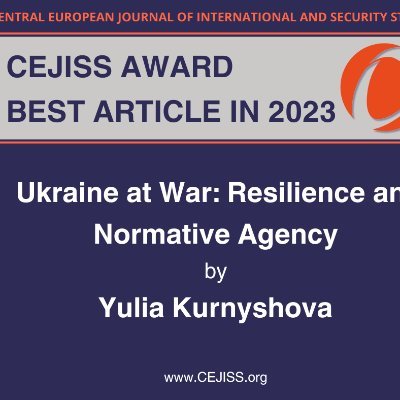 Central European Journal of International and Security Studies (CEJISS); peer-reviewed, Scopus; non-commercial #openaccess