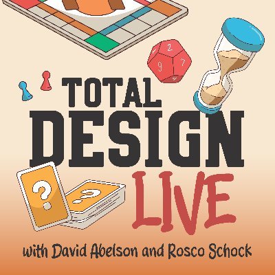 Total Design Live is board game design without a net!!

Join hosts David and Rosco as they invite guest game designers to join them for a live solo game jam.