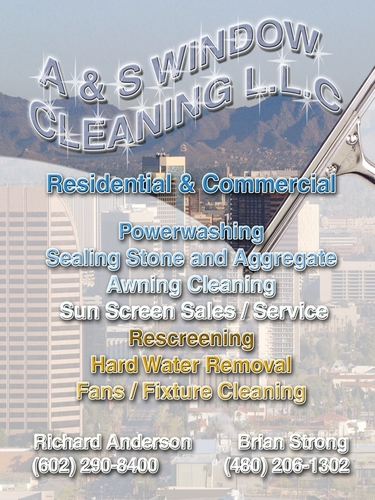 We are a window cleaning company that specializes in residential and commercial properties. Other services include pressure washing and window screening sales.