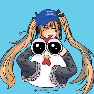 ChickenwithCap's profile picture. you probably seen my video edits, animation, art out there, u just don’t know it 😉TG: @crossyroad