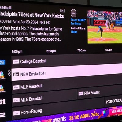 Clear, concise TV Sports Listings of Live Events for the Philadelphia viewing area . . . Mostly broadcast, some streaming . . . https://t.co/JukGqrOkAq