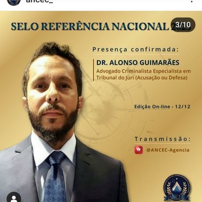 Criminalista Especialista em Tribunal do Júri, na Acusação ou Defesa, Premiado Nacionalmente pela @ancec 2022, 2023. Premiado Internacionalmente pela @laqi