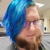 Blue hair don’t care. (She/Him)