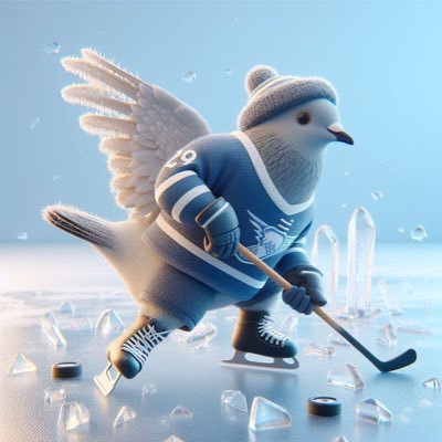 Decided to take up Ice Hockey - Pigeon of the weekend