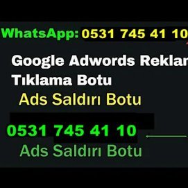 #AdsReklamTıklamaBotu
#AdsTıklamaBotu
#AdsTıklamaProgramı
#AdwordsSaldırıBotu %100 Geçerli 
 Google adwords Organik Tıklama Yoluyla Rakipleri Yok Edin