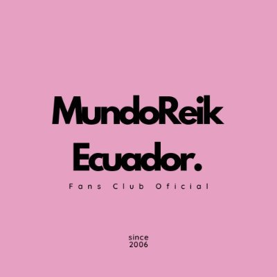 ¡Somos el MRE! Fans club de @ReikMx en #Ecuador desde abril del 2006. Oficiales por Sony Music y Westwood Entertainment. Instagram: Mundoreikec