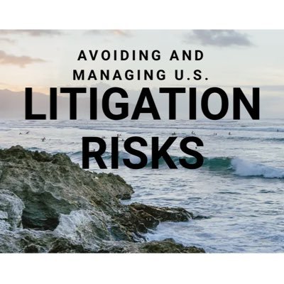 The complete book on managing U.S. litigation risks. By @kentschmidtesq 🦈 Summary and links @ https://t.co/MmsksyWUAd / Published by Globe Law and Business