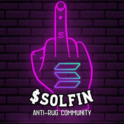 $SOLFIN IS HERE TO SAVE YOU FROM RUG PULLS COME JOIN US TO PUSH THIS #WARONDEVS 👉 TG: https://t.co/EQ2rRmwEOK