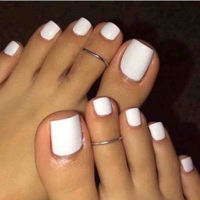 Love White toes and French Tips