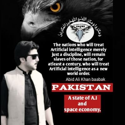 Founder of Zajri Vision. Making Pakistan, a state of Artificial intelligence and space economy.

ریاستِ مصنوعی ذہانتِ پاکستان

wolf lover🇵🇰🇵🇰🇵🇰🇵🇰