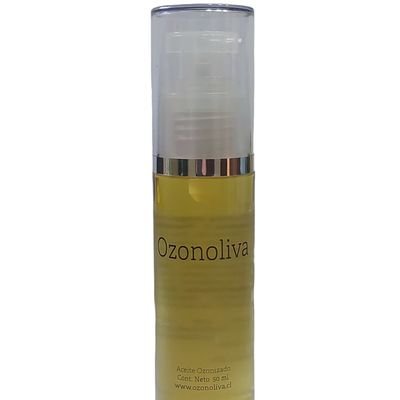 Ozonoliva, aceite ozonizado AOVE + Ozono.
Aceite para el cuidado de la piel/Multiuso.
Hecho en Chile/Registro ISP