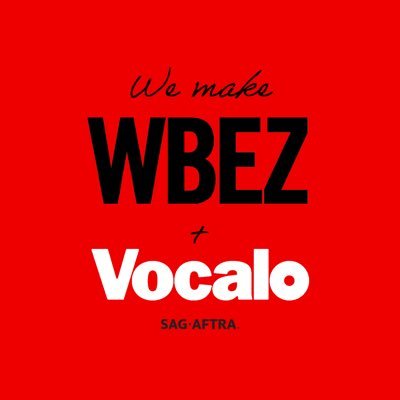 The @sagaftra team behind @WBEZ and @Vocalo 📻✍🏽🎶 #WeMakeWBEZ #WeMakeVocalo