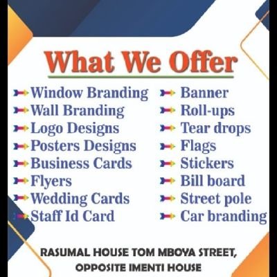 Branding, Advertising  promotion items and all types of printing works made easy and affordable