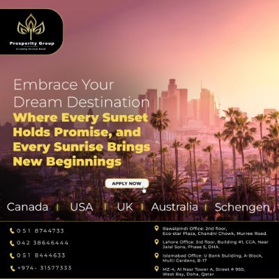 we deal in Canada, UK, USA, Australia and Schengen Countries