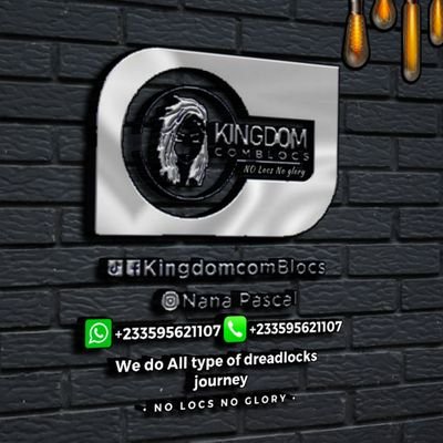 Kingdomcomblocs we do all types of dreadlocks journey including two stand locs, sister locs, Wick locs, styles, colouring, dreadlocks extension, micro locs