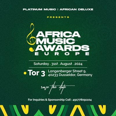Official Page For Africa Music 🎶Awards Europe