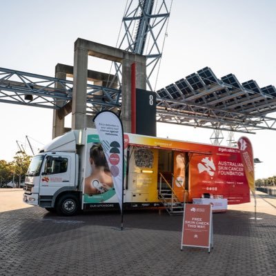 Australia’s mobile Skin Check Truck travelling to a community near you. We Advocate, Educate, raise funds for Research, and Support.
