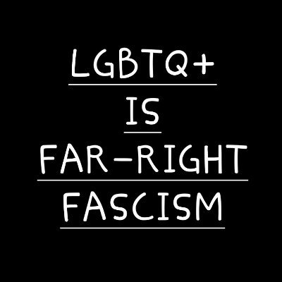 LGBTQ is a tool of Western colonialism & White supremacy & therefore a far-right fascist agenda. There is nothing leftwing about LGBTQ. End LGBTQ fascism.