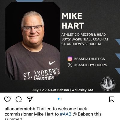 Mike Hart-Head Coach; Mike Haggerty-Asst Coach; 8 New England Championships; 168 college players;6 NBA players; 29 pro players; lawyers, dentists, teachers, etc