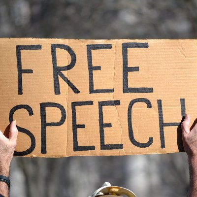 I believe in free speech.