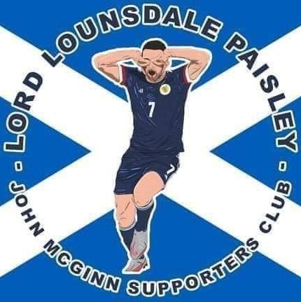 We are the John McGinn Paisley Scotland Supporters club based in Paisley Renfrewshire. For home games our bus leaves from the Lord Lounsdale bar