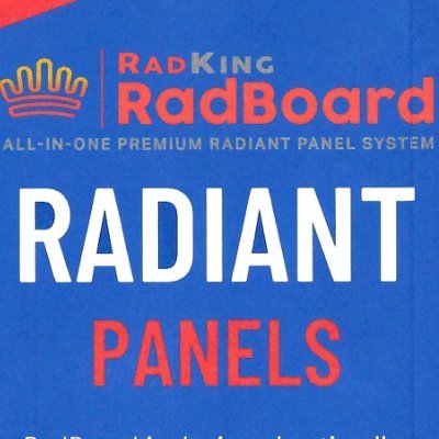 Unique to the industry, RadKing Radiant Heat Contractors Inc. has expanded to become the manufacturer of RadBoard™ Radiant Heat Panels.