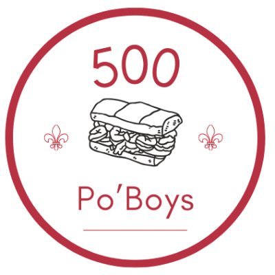 I'm eating 500 po boys at 500 different restaurants, gas stations, corner stores and cafes in New Orleans.