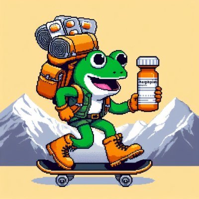 Pepe's amphibian fam have taken a leap into the fast lane. These high-energy hoppers are fueled by a dash of Adderall, and boy, do they make the most of it.