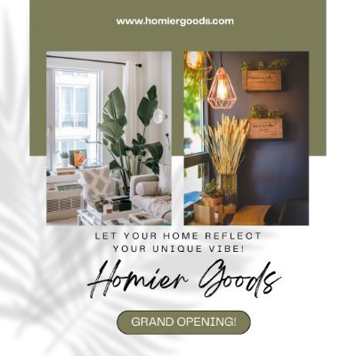 homiergoods's profile picture. Your go-to destination for premium home essentials and decor. Unleash the homier side of life and enhance your human experience.