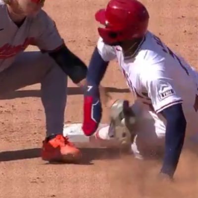 Jo Adell was safe