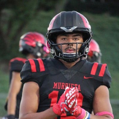 ‘25 Murrieta Valley HS Cali/3.0 GPA/5’10 180 lbs/ 3 way player Athlete/Safety/KR/ 🏈 🏀 and Track/100m time 10.9 (PR)/ ‘22 2nd team Big West Upper All League!