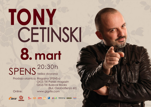 TONY CETINSKI ZA 8. MART U NOVOM SADU!
http://t.co/QTSYHcDDgm