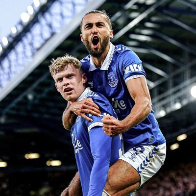 Behind a pillar at Goodison.