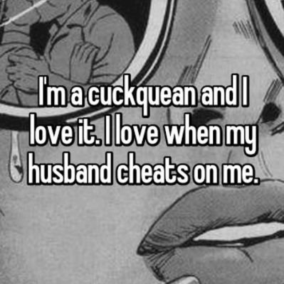 Cuckquean wife who loves watch and/or hear about her husband flirting and fucking other women. 🥰