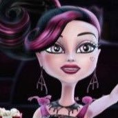 “I’m Draculaura, I go to Monster high, I’m a vegan vampire, I totes can’t stand the sight of bl….bl….bl….well you know…..I love my fangtasitc BF Clawd wolf.”