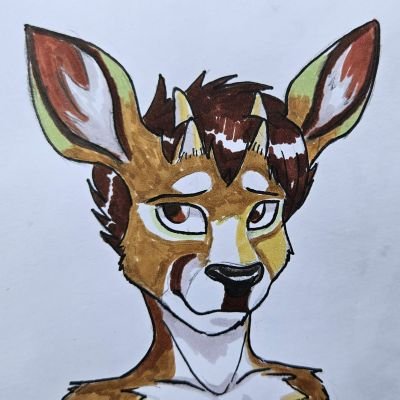 🇮🇱 | 18 | ♂️ He/Him | Bi | furry | A friendly deer who is almost always happy  

profile picture drawn by S.M