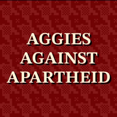 Not officially affiliated with Texas A&M University. Our goal is to advocate for a cease fire in Gaza & A&M’s divestment with any “Israeli State” apparatus.