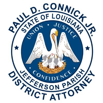 Louisiana's 24th Judicial District Attorney Paul D. Connick Jr. 

Contact us at:
504.368.1020
info@jpda.us

Visit us at:
https://t.co/nHcRNpaqjE