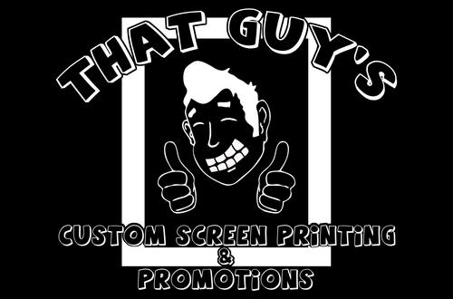 ThatGuysCSP's profile picture. Custom Screen Printing and Promotions; Custom Screen Printing, Branded Promotional Products, Custom vinyl graphics, and Embroidery!
