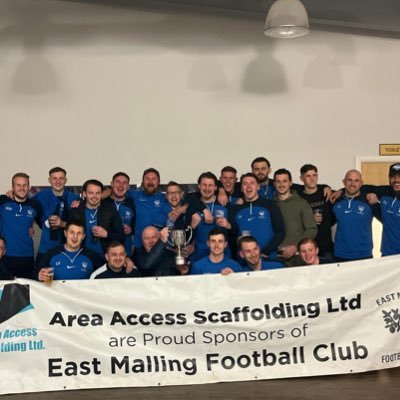East Malling Football Club. Plays in the Premier Division of the Maidstone Express Cabs League Maidstone Premier League Champions x4🏆