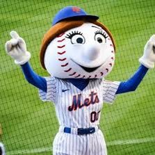 If the Mets have hurt you you may be eligible for a hug from Mrs Met