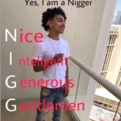 NiggerOnSolana's profile picture. The  N word will never be the same