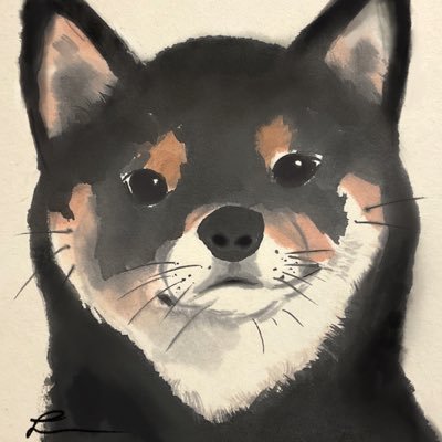墨で動物たちを描いてます/墨で描く絵本/水墨画と墨象/飼い犬は黒柴🐕🦺Sumie painting 🇯🇵https://t.co/3W06uh7rUY