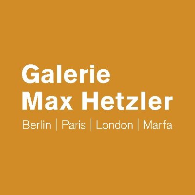 Galerie Max Hetzler is a global contemporary art gallery representing over sixty artists across six spaces in Berlin, Paris, London, and in Marfa.