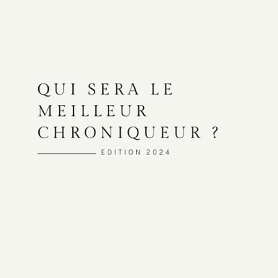 Concours du meilleur chroniqueur TV